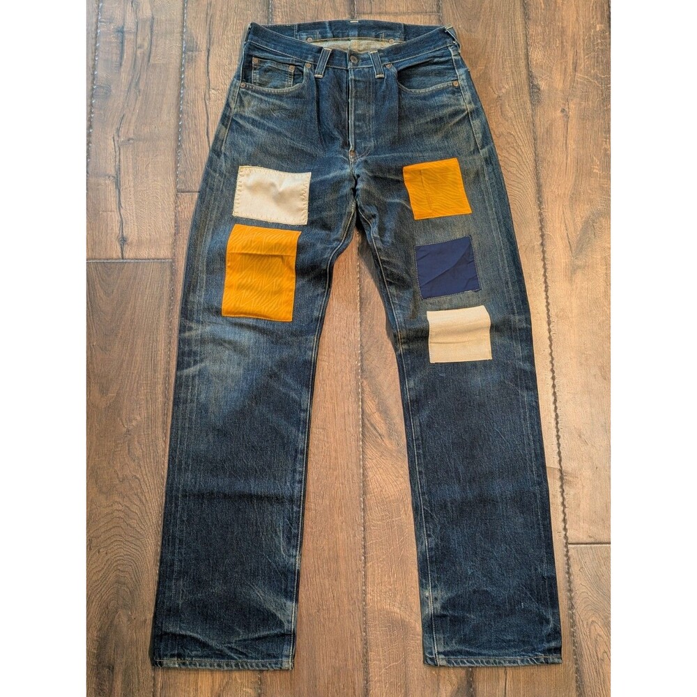 Levi's 201/501 XX Big E Selvedge 555 Valencia Made USA 90s Rare Patched Jeans